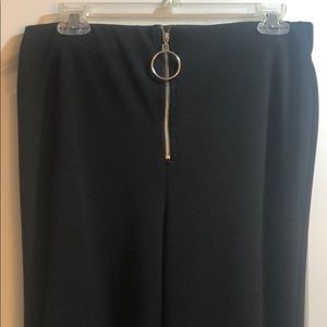 Black flare dress pants